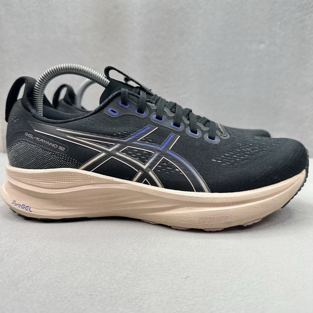 Womens Size 9.5 ASICS Gel-Kayano 32 Shoes Black / Pearl Athletic Running Sneaker